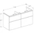 geberit Cabinet for washbasin icon 1184x476x615mm matt white