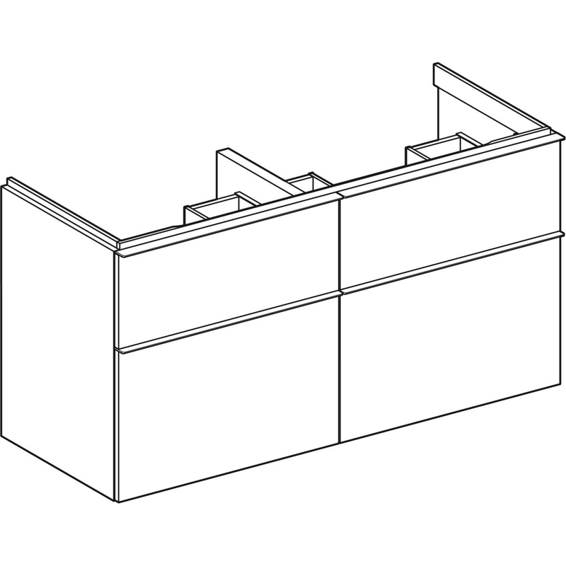 geberit Alakaappi geberit icon 1184x476x615mm hiekanharmaa