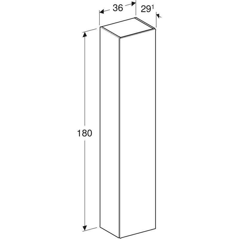 geberit Högskåp geberit icon 360x291x1800mm ek