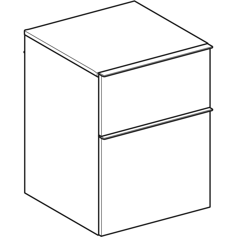 geberit Sidoskåp geberit icon 450x476x600mm vit