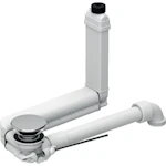 WASHBASIN CONNECTOR GEBERIT 32mm LEVER CHROME
