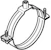 geberit Rörklammer geberit pe 56mm m8/m10