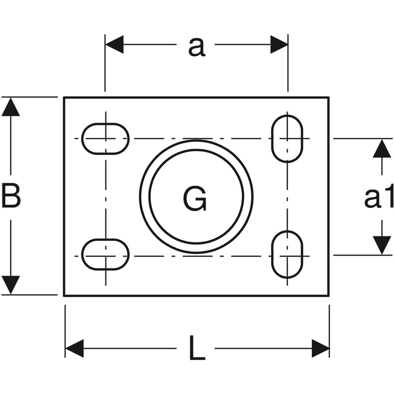geberit Montageplatta geberit pe g2