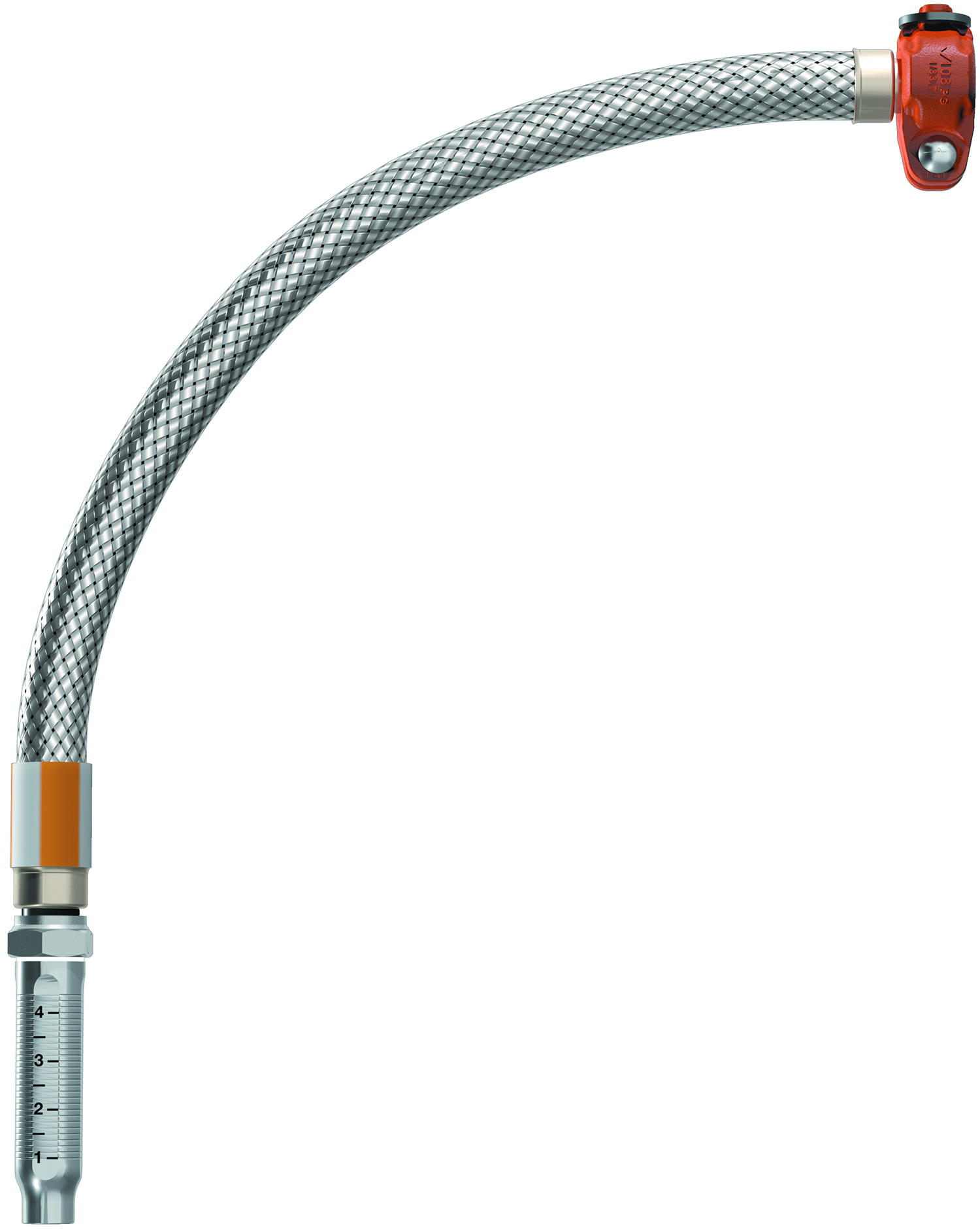 VF2CC VF Series AH2-CC Hose BSPT RED MET W/5 3/4 STR RD