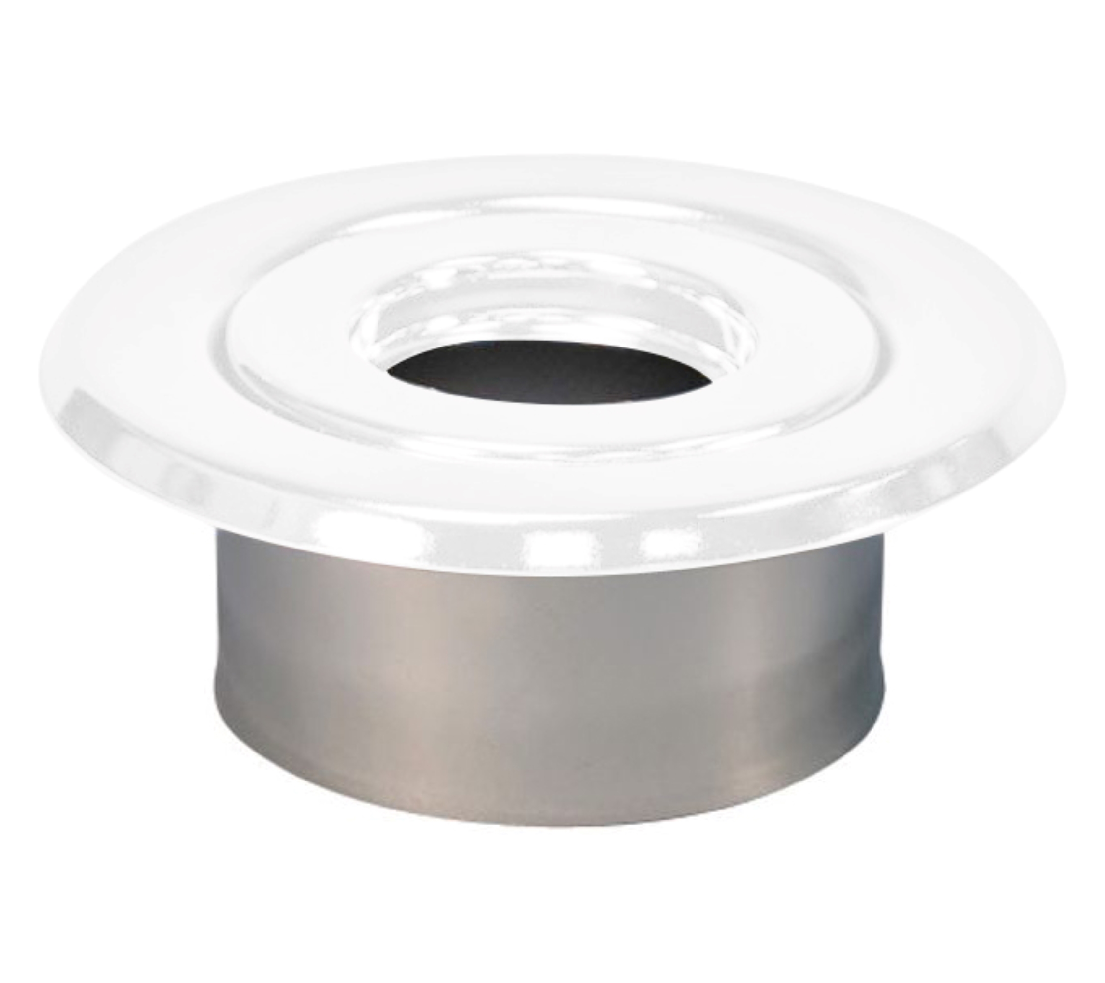 V27 Recessed Escutcheon Expansion Plate/ White