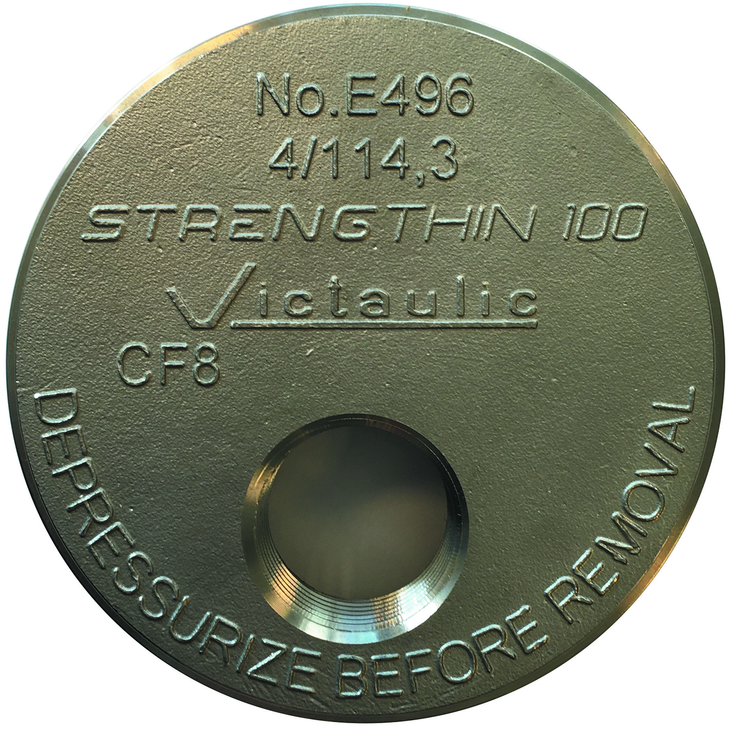 FE496 Cap  139x21MM CF8M Cast/Tap Off Center BSPT