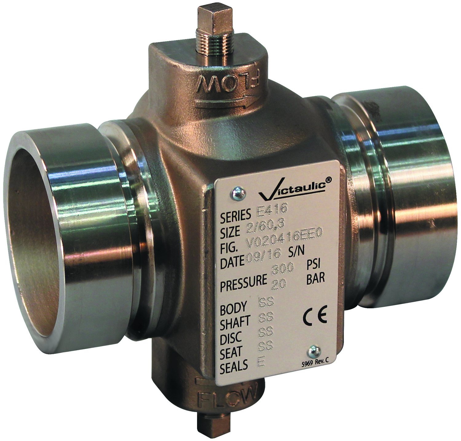 URATAKAISKUVENTTIILI ST100 DN125 E416 EPDM