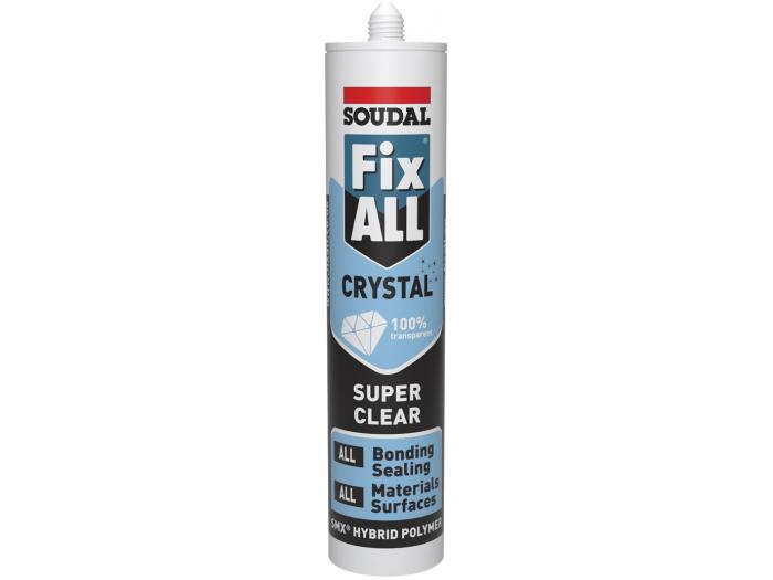 LIIMAMASSA SOUDAL FIX ALL CRYSTAL 125ML KIRKAS