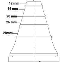 rauheat Rubber plug rauheat 10-28mm spire