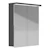 polaria Mirror cabinet with light polaria klara 600 left grey