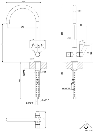 franke Kitchen mixer franke 115.0617.383 neptune j kupari