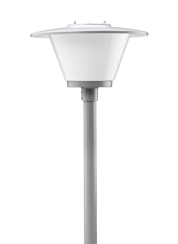 STOLPARMATUR TAPIO LED DALI 23W GRÅ 3500LM IP44