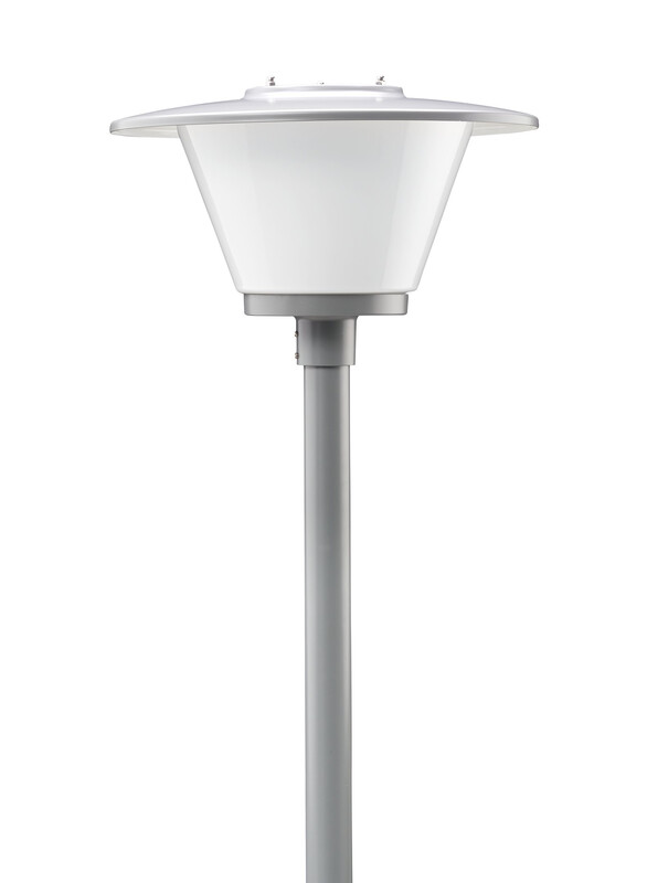 STOLPARMATUR TAPIO LED DALI 34W GRÅ 4500LM IP44