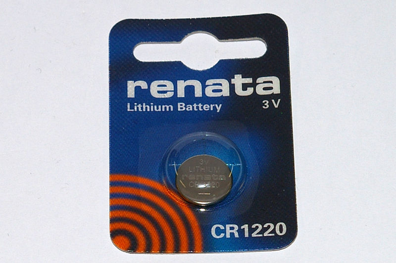 renata Li/mno2 naked coin cell cr1220/bp1 3v/38mah blister