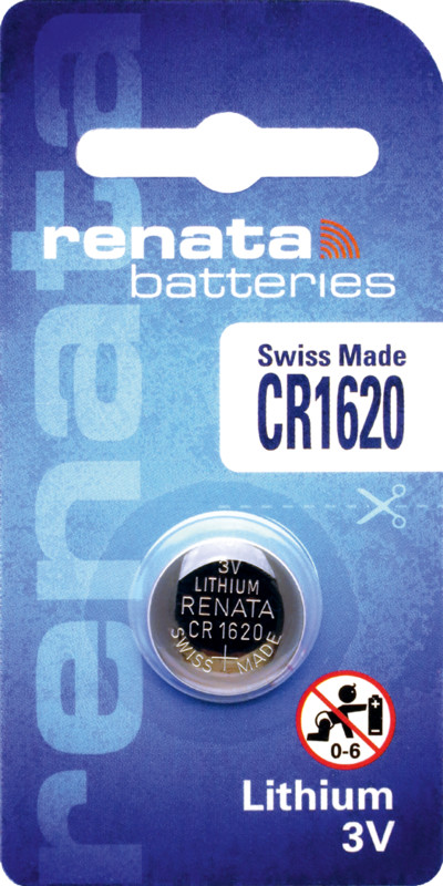 renata Li/mno2 naked coin cell cr1620/bp1 3v/68mah blister