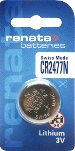 renata Li/mno2 naked coin cell cr2477n/bp5 3v/950mah blister