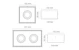sg armaturen Kattovalaisin cube lux cube lux 7w 3000k mu ip21