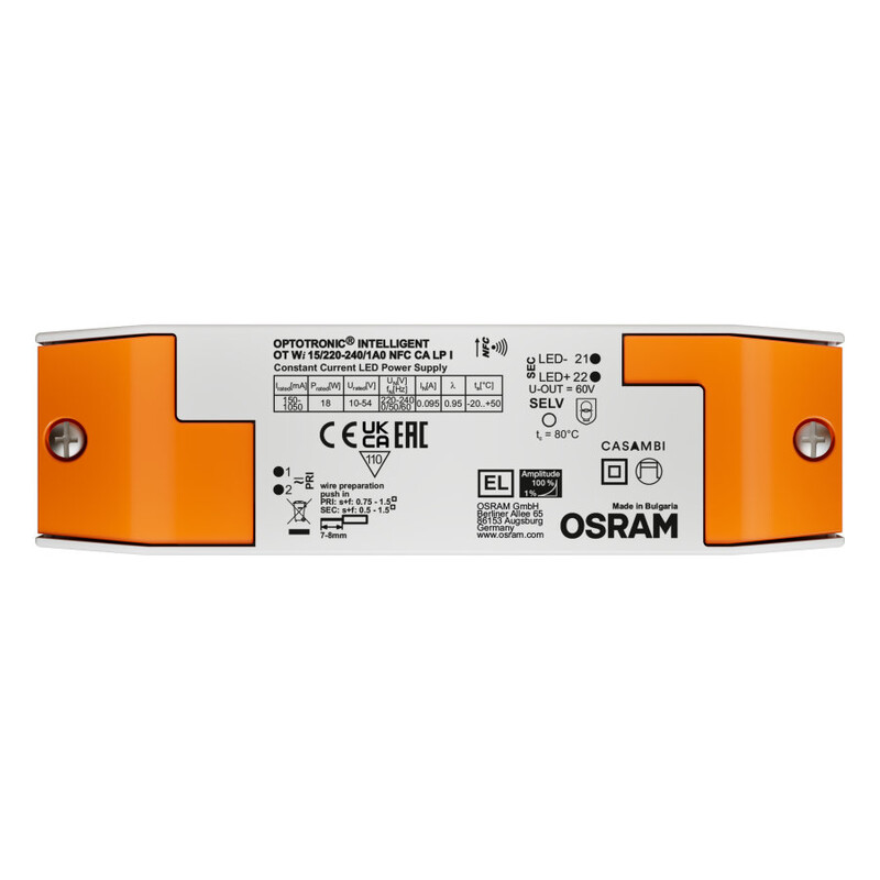 osram Elektroninen liitäntälaite ot wi 15/220-240/1a0 nfc ca lp