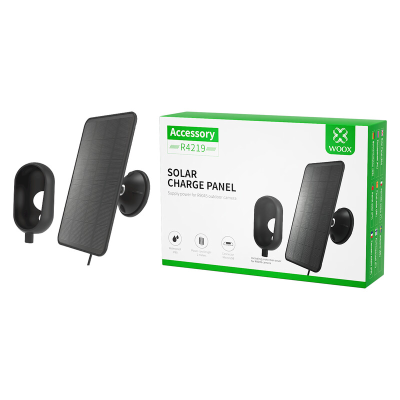 woox Aurinkopaneeli kameran lat. 5v/3w 2m microusb