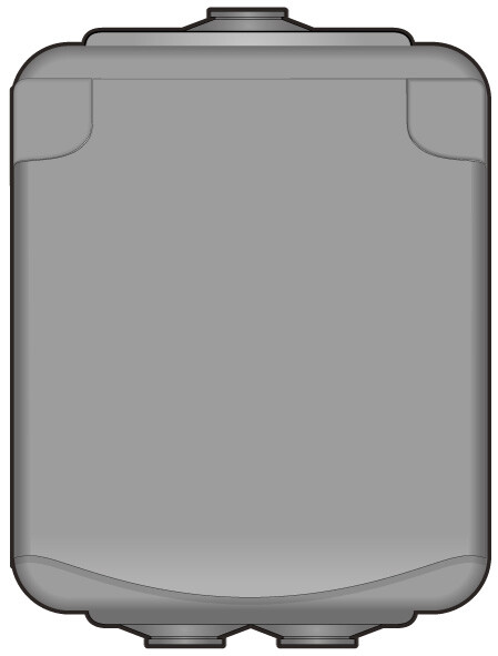 norwesco Socket outlet aquabest 1s/16a/250v/ip44 ppr 0x grey