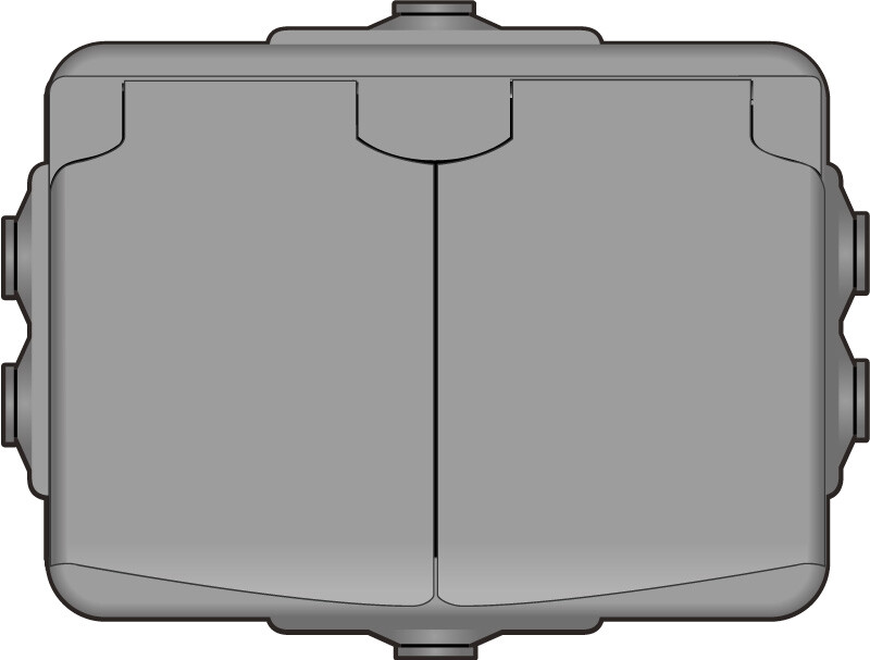 norwesco Pistorasia aquabest 2s/16a/250v/ip44 ppr 0x harmaa