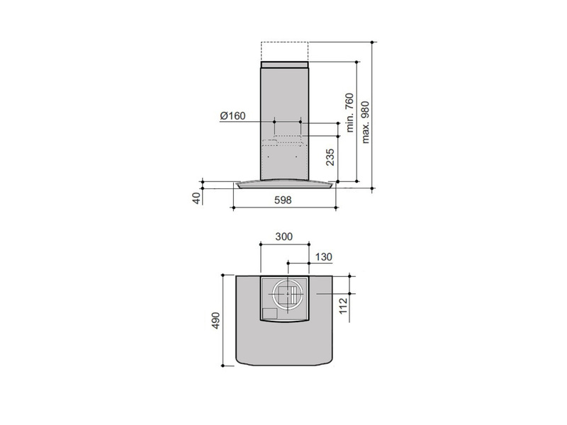 savo Spiskåpa savo chv-8606-s 60cm rst