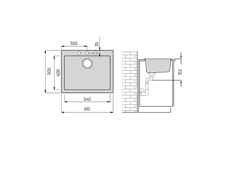 savo Kitchen sink savo puula 60+ concrete
