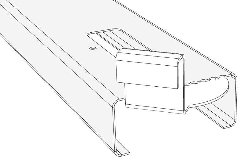 MEKAANINEN LISÄTARVIKE MODE-RAMPPIKIINNIKE MBR1W45