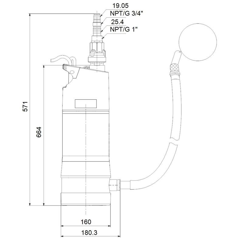 grundfos Avokaivopumppu grundfos sba 3-45 mw