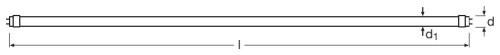 osram lamput Led-valoputki substitube t8 st8p 1000 12,1w 865 em 2000lm