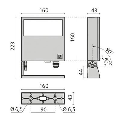 performance in lighting Floodlight focus+1 18w c/i 4k