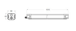 ledimo Teollisuusval suljettu easy ip65 60w 1500mm 840 120deg bt
