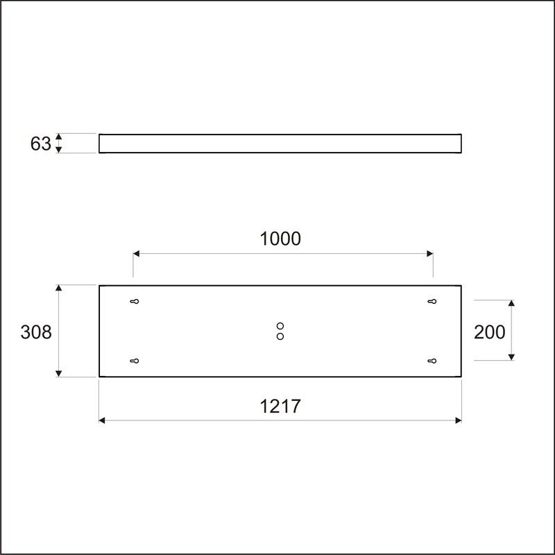 elektro-valo Mekaaninen lisätarvike ledpane ledpanel pintakotelo 1200x300
