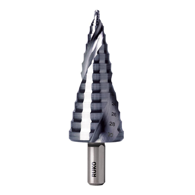 STEP DRILL RUKO FLOWSTEP 8-30mm HSS RUNATEC