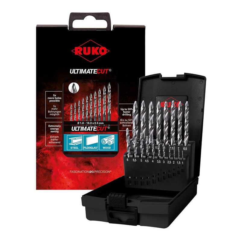 ruko Kierukkaporanteräsrj flowstep 1-10mm 19-os hss