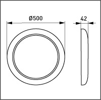 ensto Mechanical accessories avl50 decor ring avr 400, whit
