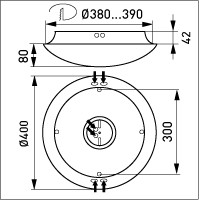 ensto Yleisvalaisin avr400.118dl/3k ip44 18w dpco