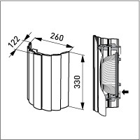 ensto Saunavalaisin avh15.10 ip44 c35/e14 1x30/60w