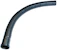 pipelife Kabelskydd flexible böj svart 75 0-90 b