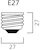 sylvania Högtrycksnatriumlampa shp-s e27 35w 2050k 2000lm 6y
