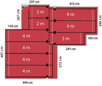 devi Heating element devidry 55 1m2 55w/m2 22 w