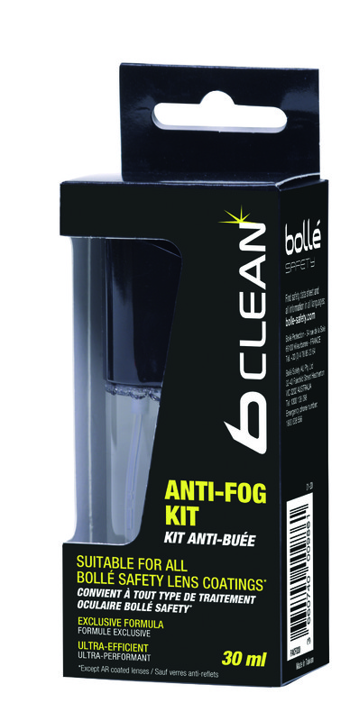 bolle safety B-clean anti-fog kit 30ml pump spray+microfiber cloth