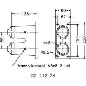 selcast Kaapelipääte selcast lak 2/2x48