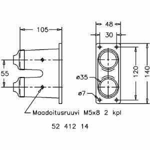 selcast Kaapelipääte selcast lak 1/2x35
