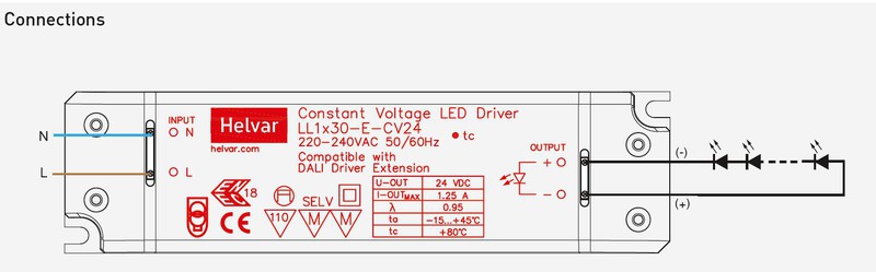 cariitti Electronical ballast ll1x30-e-cv24