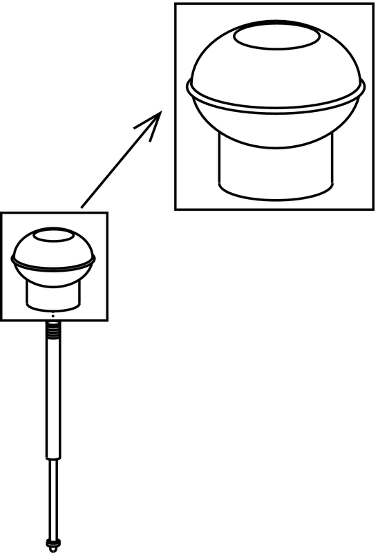 gustavsberg Toilet spare part gustavsberg np-11 pull knob