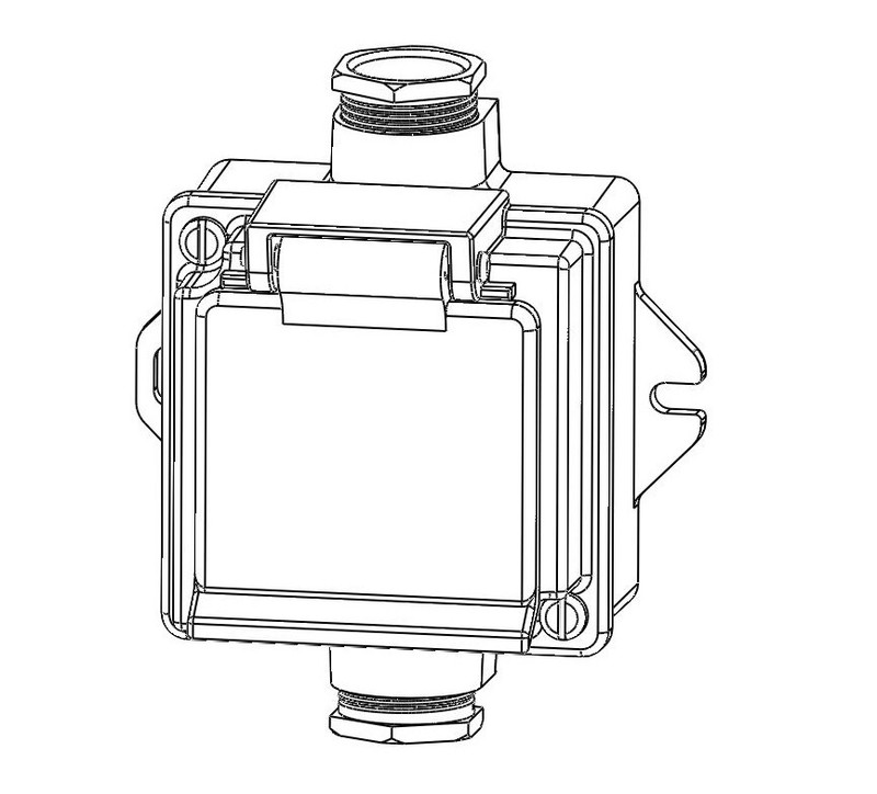 selcast Socket outlet 16a ip44 2xpk16