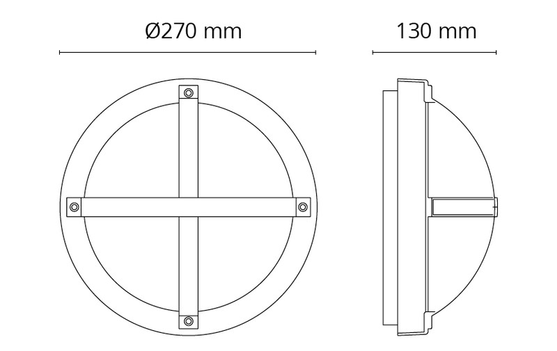 sg armaturen Seinävalaisin ulko solo 1100 11,5w 4k gr