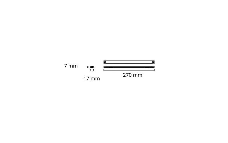sg armaturen Led-list slimline pro slimline pro 270mm 4w 27k