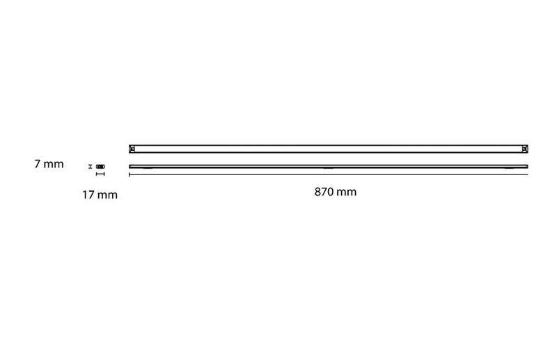 sg armaturen Led-list slimline pro slimline pro 870mm 9,5w 27k